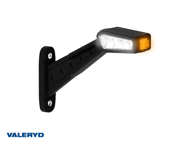 LED širina marker lampa Valeryd Lijevo 197x104x47mm, 3-funkcijski, 0.3m kabel