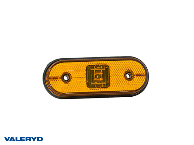 LED Side marking light Aspöck Unipoint I 119x44x18mm yellow 24V with P&R 0,50m ASS1 Cable