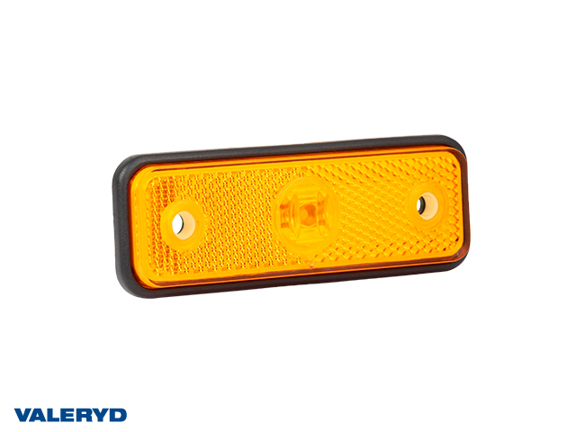 LED Side marking light Valeryd 102x36x17mm yellow 12-30 V with reflector incl. 450 mm cable 