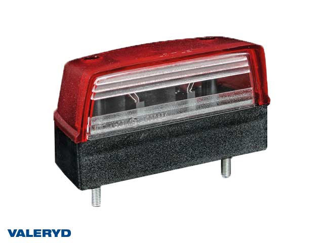 EOL Number plate lamp Valeryd 102x57x44 with red position lights 