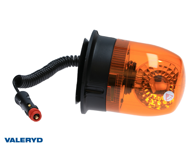 Rotating beacon light 12/24 V Cable 2 m , with connection for cigarette lighter. Magnetic mount 