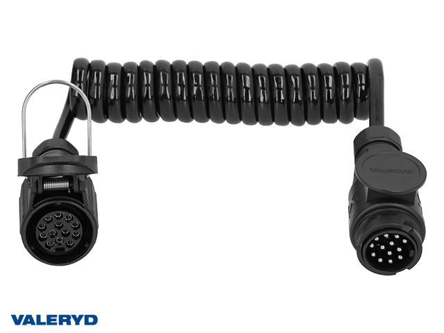 Trailer cable spiral 13-pin 1.5m