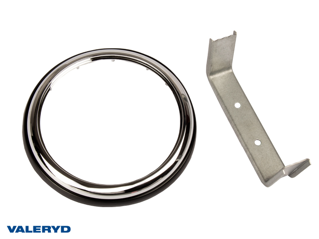 Chrome ring and Taillight bracket Ø140x16mm
