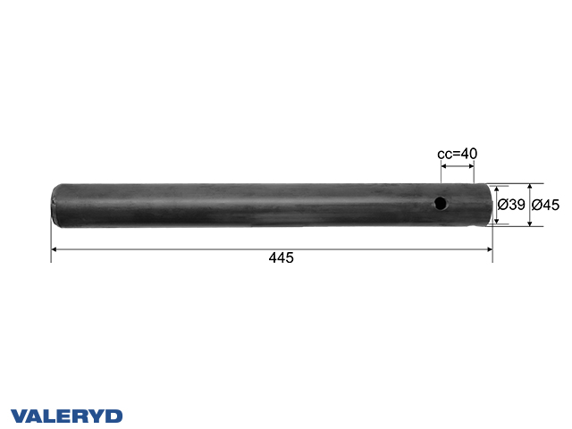 Trækrør Hahn ABR 13,3K / 15,3K, Ø 46mm