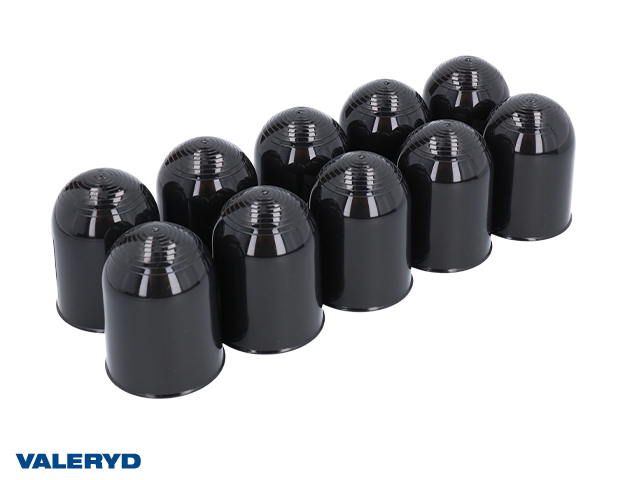 Tow ball cover 50 mm Plastic black (10 pack)