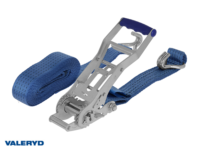 Sangles Kit 50mm avec double J crochets, long manche. Longueur 0,5+5,5m. 2500 daN