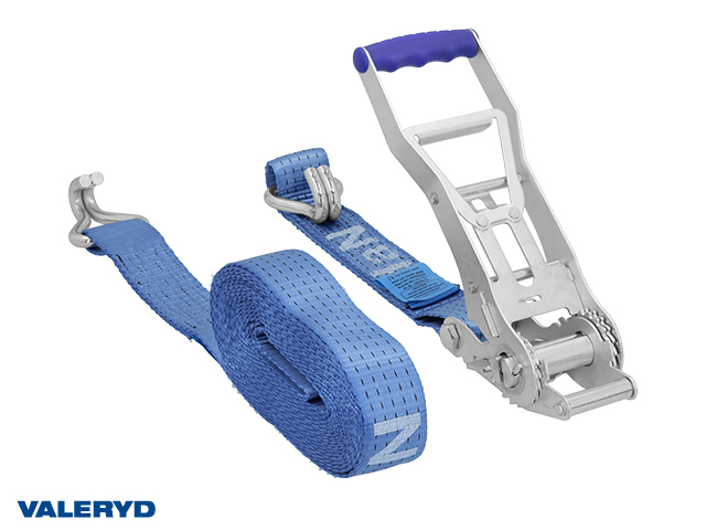 Sangles Kit 50mm avec double J crochets, long manche. Longueur 0,5+7,5m. 2500 daN