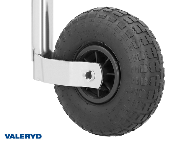 Støttehjul Ø48mm Plastfælg Pneumatiske gummihjul 260x85mm. Sidste 136Kg