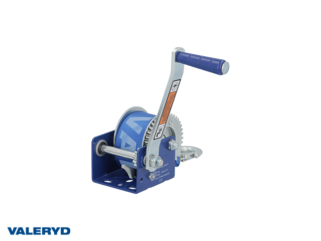 Winch VALERYD 800lbs/350kg Including strap 50mm x 7m