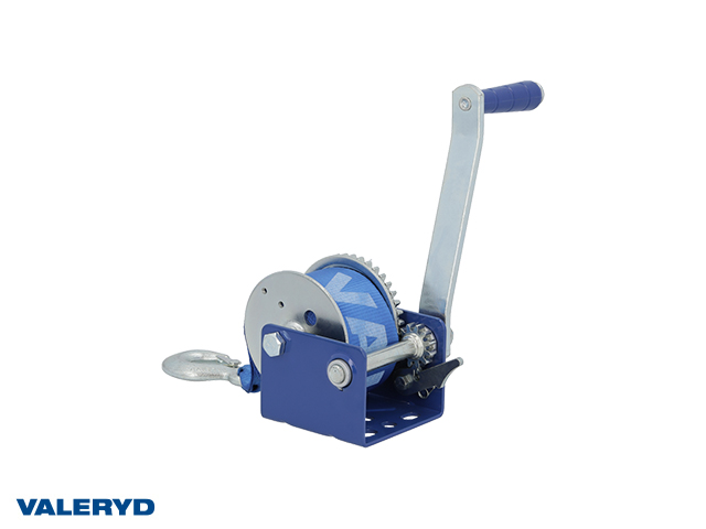 Winch VALERYD 800lbs/350kg Including strap 50mm x 7m