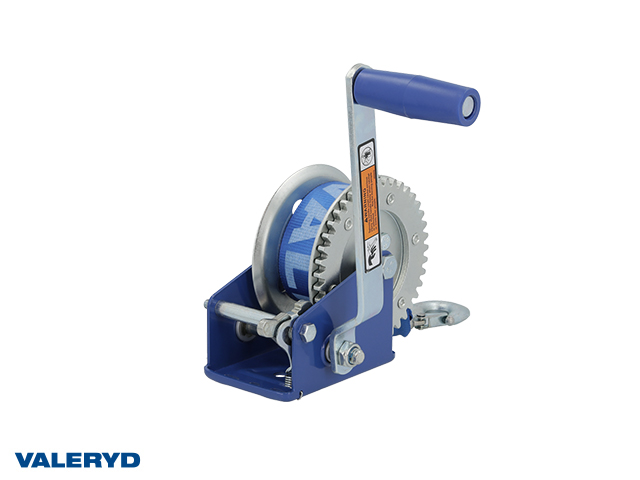 Winch VALERYD 1200lbs/550kg Including strap 50mm x 7m