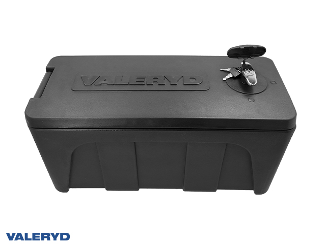 Storage Box, drawbar box Plastic 25 kg 520x230x265mm , black