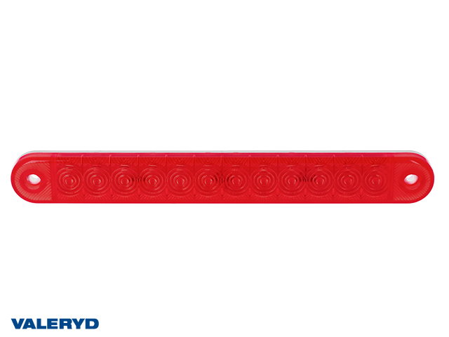 LED Posisjonslys Valeryd 225x13x28mm 12-36V rød inkl. 0.5m Kabel