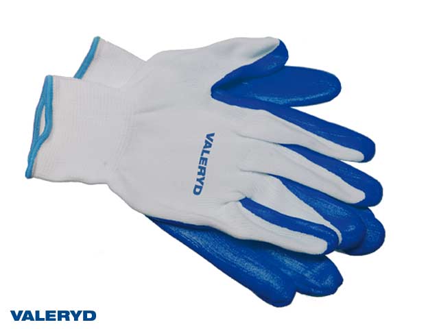 Gloves with rubber reinforcement